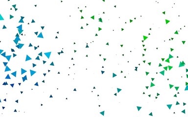 Light Blue, Green vector template with crystals, triangles.
