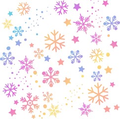 Rainbow Christmas Background Pattern, Vector, illustration
