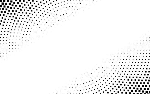 Squares halftone geometric background pattern and texture vector illustration
