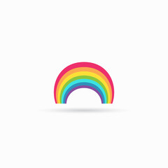 Rainbow color icon vector illustration