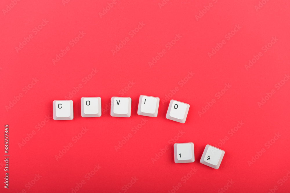 Fototapete keyboard keys. word 