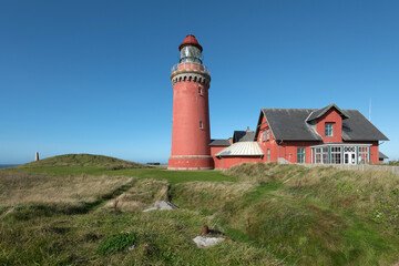 Fototapeta na wymiar Bovbjerg Leuchtturm. Jütland, Dänemark