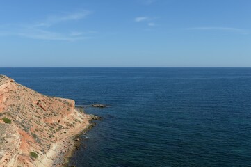 Fototapeta na wymiar The Mediterranean coast of Orihuela Costa. Spain