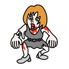 女性のゾンビ