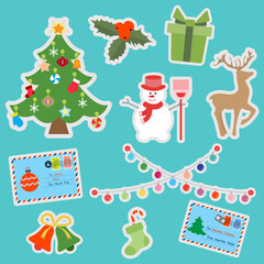 Vector Merry Christmas New Year 2021 Holiday
