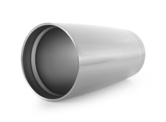 Empty hot cup isolated on white background.