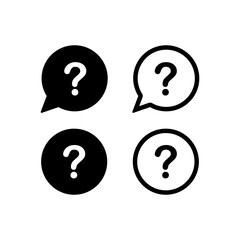 Question mark icon set, Question mark sign and symbol vector 