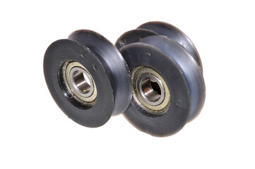 roller in bearing isolated on white background