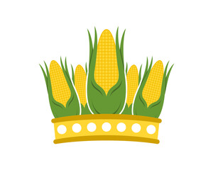 Corn forming a crown shape