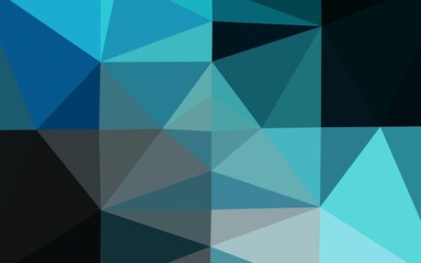 Light BLUE vector abstract mosaic pattern.