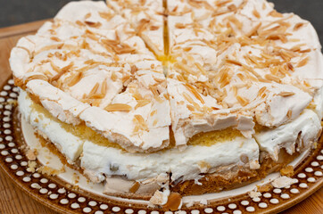 Ozean Mandarinentorte, Trümmertorte in der Nahaufnahme