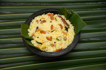 Indian Vegetable Pulav Biryani using Basmati Rice, Malabar Chicken Dum Biryani in clay pot. Kerala India. Vegetable Biryani  Hyderabadi Kheema Keema  South Indian turmeric rice