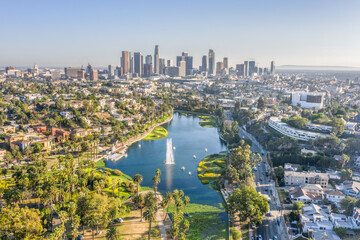 Fototapeta na wymiar Los Angeles Skyline from Above