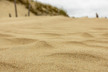 The pattern of the sand for being background or texture