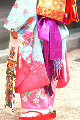 七五三詣りの子供