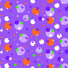 Pattern plus, minus, division, circles, triangles.