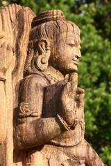 Fototapeta na wymiar シヴァ神の石像