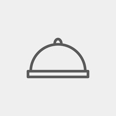 Restaurant service icon isolated on background. Tray symbol modern, simple, vector, icon for website design, mobile app, ui. Vector Illustration