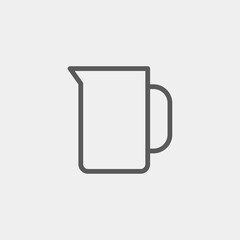 Milk pot icon. Vector Illustration