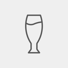 Beer glass icon isolated on background. Beverage symbol modern, simple, vector, icon for website design, mobile app, ui. Vector Illustration