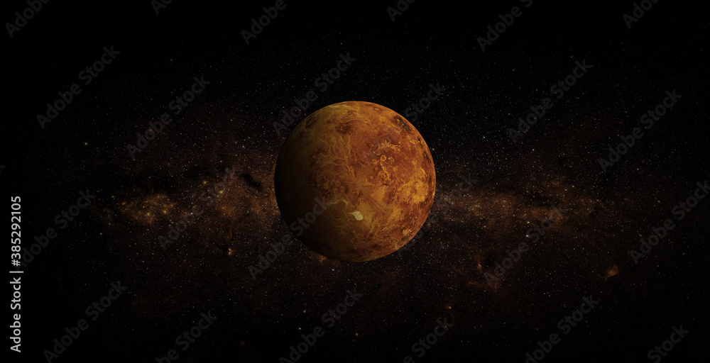 Wall mural venus on space background. elements of this image furnished by nasa.