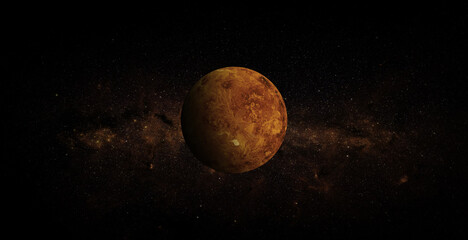 Venus on space background. Elements of this image furnished by NASA. - obrazy, fototapety, plakaty
