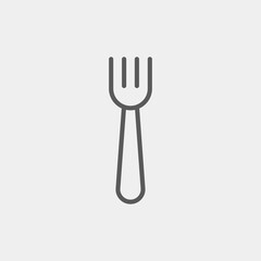 Fork icon isolated on background. Restaurant symbol modern, simple, vector, icon for website design, mobile app, ui. Vector Illustration