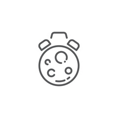 Sleeping time vector icon symbol isolated on white background