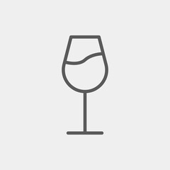 Glass icon isolated on background. Drink symbol modern, simple, vector, icon for website design, mobile app, ui. Vector Illustration