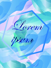 luxury abstract green background with rectangles and lines