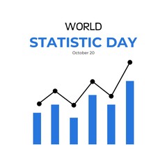 vector illustration World statistics day. Suitable for banner, web, poster, template