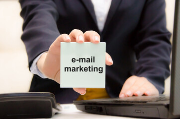 the text of the email is written in a notepad. business messages, correspondence with colleagues,...