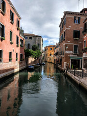 Fototapeta na wymiar Beautiful canals in Venice Italy