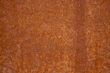 Brown rust background, corrosion on a metal surface texture