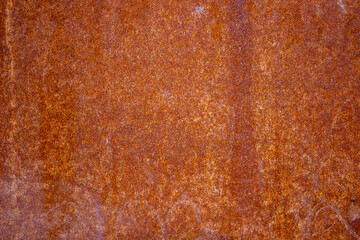 Brown rust background, corrosion on a metal surface texture