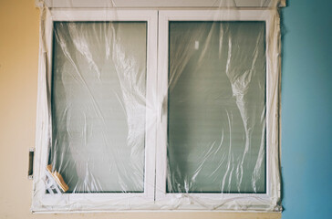 New window in a reform of a house