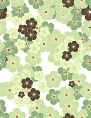 Floral seamless pattern. Plant texture for fabric, wrapping, wallpaper and paper. Decorative print.