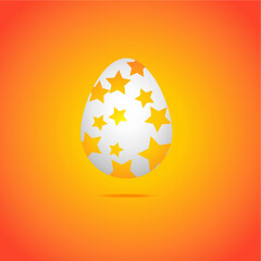 easter egg with flowers