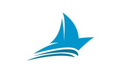 yacht vector icon logo