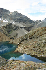 Italian Alpine Lake, Summer Landscape
