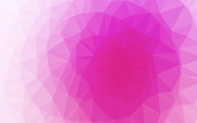 Light Pink vector triangle mosaic texture.