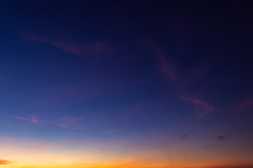 sunset sky with clouds