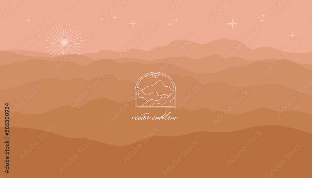 Poster Vector abstract creative background in minimal trendy style with copy space for text - design template for social media stories