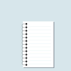 Illustrator vector of blank paper sheet