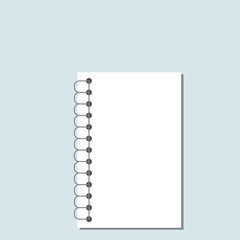 Illustrator vector of blank paper sheet