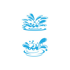 Fototapeta na wymiar water splash icon vector illustration design template