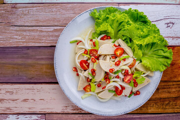 Spicy Vietnamese sausage salad
