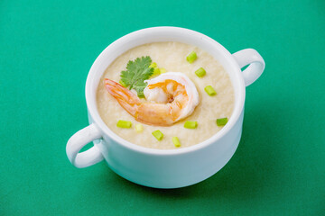Steamed eggs with shrimp