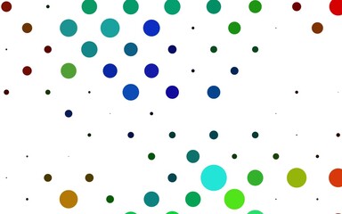 Light Multicolor, Rainbow vector texture with disks.