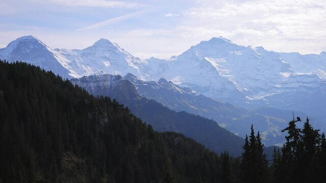 The high mountains of the Swiss Alps - travel photography